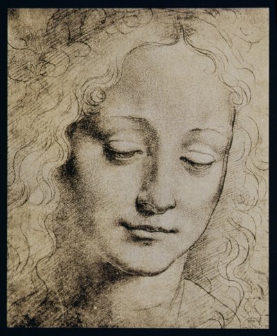 Head of a Young Girl by Leonardo da Vinci